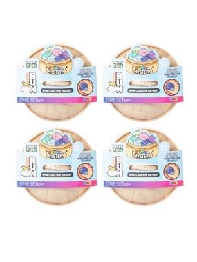4x Crazy Fun® Rainbow Mystery Squishy Bun Dumpling Set
